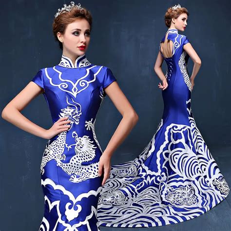 asian blue dress|traditional chinese dress blue.